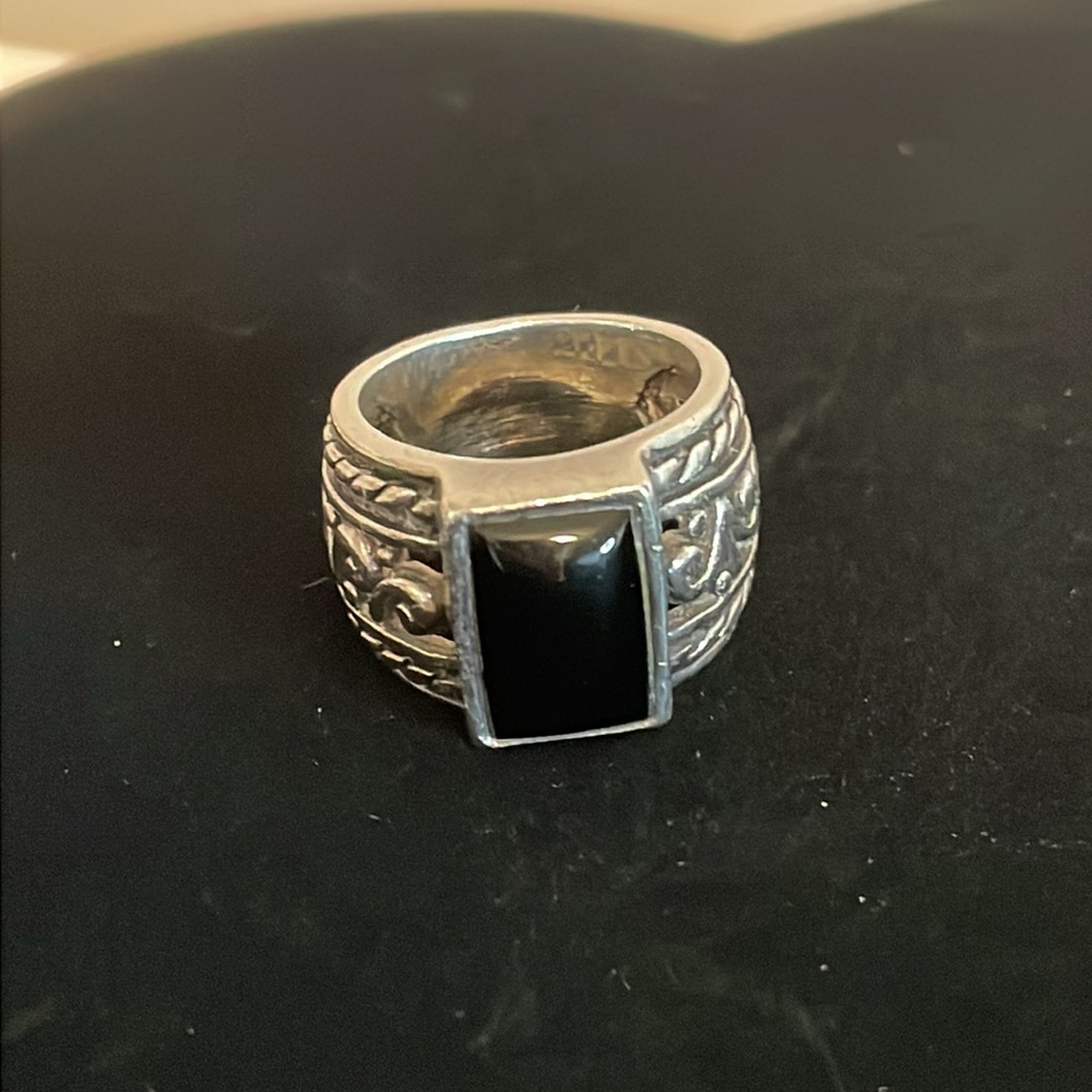 Silpada.925 black onyx ring